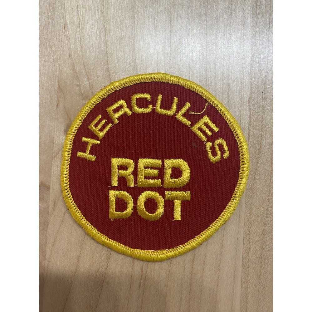 Vintage Hercules Red Dot Patch